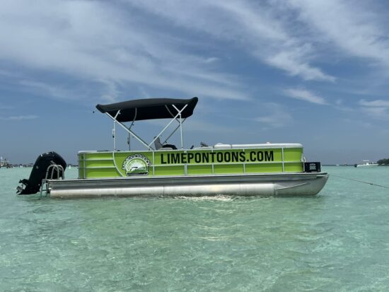 destin pontoon boat rentals lime pontoons