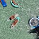 floating dock paddle boards bote hangouts